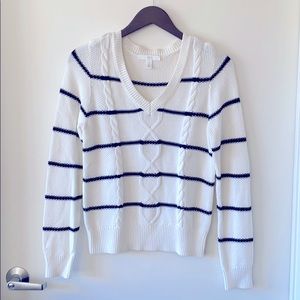 Striped knit sweater